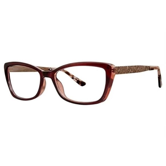 Gloria Vanderbilt 4060 183 Eyeglass Frames Cat Eye Full Flex Brown 53-18-140